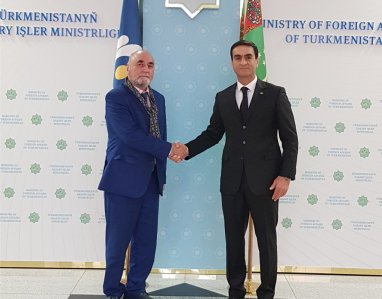 Türkmenistanyň DIM-de GDA-nyň Ýolçularynyň Hökümetara Geňeşiniň başlygy kabul edildi 