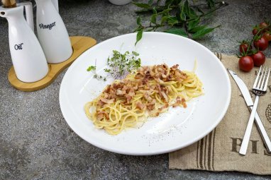 Ilatly restoranynda tagamly aksiýa: pasta 50% arzanladyş