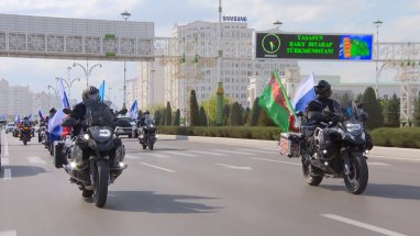 В Туркменистане встретили участников мотопробега «Каспий — море дружбы»