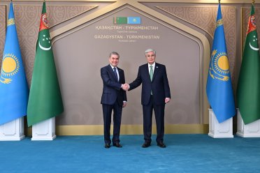Gurbanguly Berdimuhamedow bilen Kasym-Žomart Tokaýewiň arasynda duşuşyk geçirildi