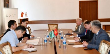 Обсуждено развитие сотрудничества Туркменистана с Кыргызским национальным университетом