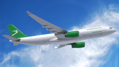 Airbus converted A330 aircraft into a cargo version for Turkmenistan Airlines