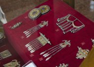 Exhibition of jewelry in the Main National Museum of Turkmenistan