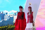 A display of national clothes was held in Turkmenabad