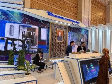 “TurkmenSvyaz” Agency presents achievements at the exhibition “White City Ashgabat”