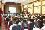 Photo report: a teleconference between Ashgabat and Astrakhan took place In the Turkmen-Russian school named after A. S. Pushkin