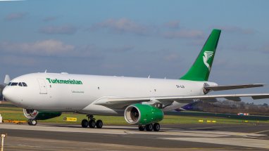 Компания Airbus завершила работы по покраске грузового самолета A330 для «Туркменских авиалиний»