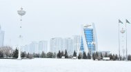 Photoreport: Ashgabat was covered with white snow