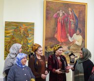 İran ve Türkmenistan'dan sanatçıların yer aldığı sergi Aşkabat'ta açıldı