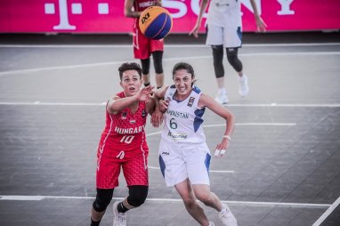 Фоторепортаж: Женская сборная Туркменистана по баскетболу 3х3 на Кубке мира-2019 в Амстердаме