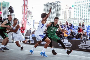 Фоторепортаж: Юношеская сборная Туркменистана по баскетболу 3х3 на Кубке мира в Улан-Баторе