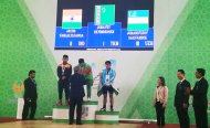 Türkmenistanly agyr atletikaçylar Aziýa çempionatynda 13 medal gazandylar (FOTO)