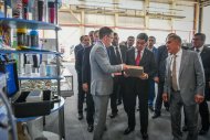 President of Turkmenistan arrived in Kazan and got acquainted with the exhibition of industrial products of Tatarstan (photo)