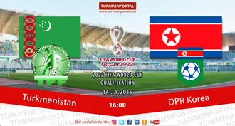 2022 FIFA World Cup qualification:Turkmenistan − DPR Korea
