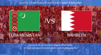 Aziýa çempionatynyň saýlama tapgyry Türkmenistan — Bahreýn 