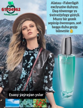 Alatau Eau De Parfum Faberlic 3120 Aşgabat Parfumeriýa Kosmetika Ashgabat duhi duhy Faberlik Turkmenistan 