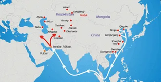 Китай-Туркменистан,доставки фреон контейнером