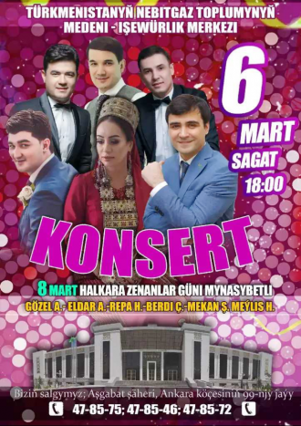 Ashgabat to host concert dedicated to International Women's Day