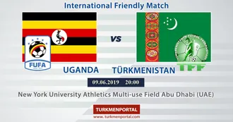 FIFA friendly match Uganda vs. Turkmenistan