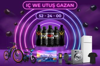 Buy Aýs energy drinks and win prizes under caps