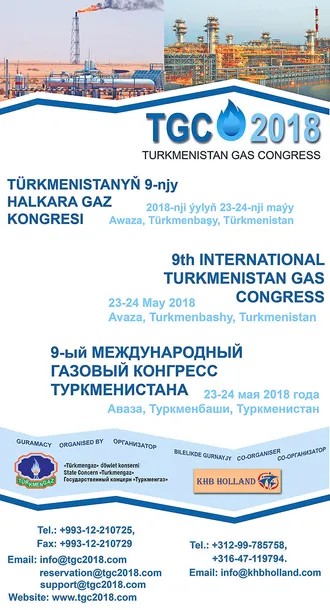Türkmenistanyň 9-njy Halkara Gaz Kongresi geçiriler