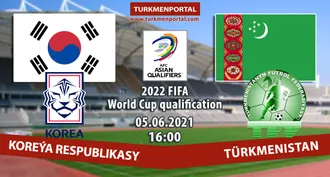 Dünýä çempionaty − 2022-niň saýlama tapgyry: Koreýa Respublikasy − Türkmenistan 