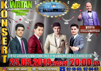 25-nji maýda Aşgabatda estrada aýdymçylaryň konserti geçiriler