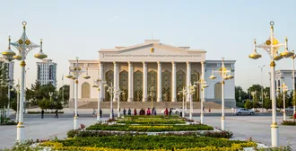 The repertoire of theater performances in Ashgabat