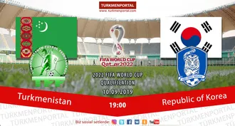 Отборочный турнир ЧМ-2022: Туркменистан − Республика Корея