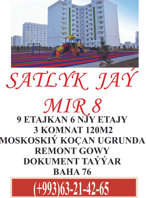 GYSSAGLY SATLYK JAÝ MIR 8 AMATLY BAHA 