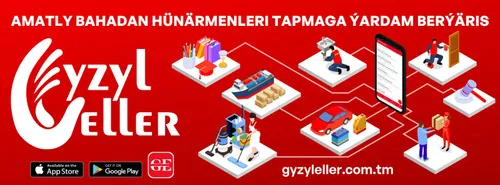 Мобильное приложение «Gyzyl eller» помогает нанять необходимых специалистов по приемлемым ценам