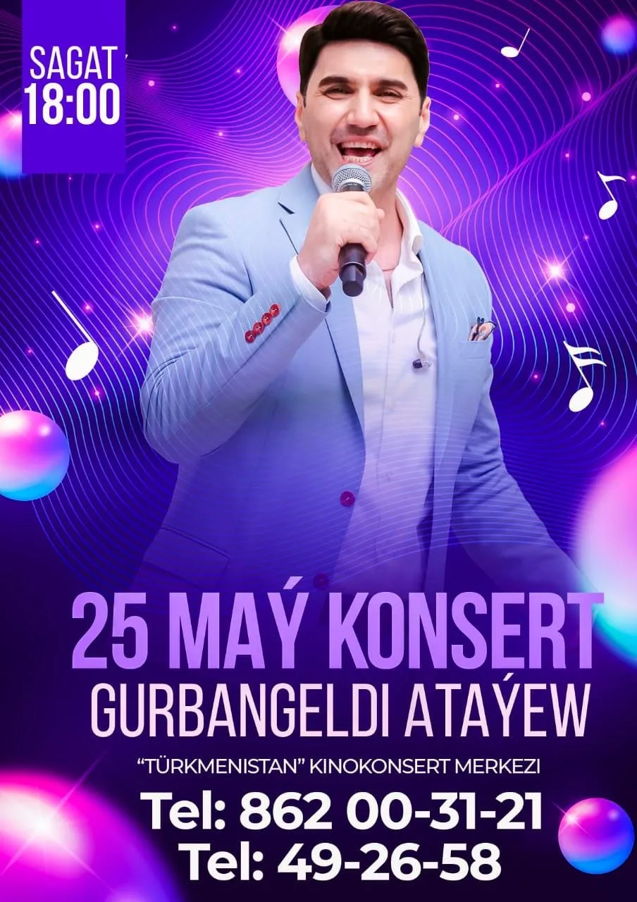 Aşkabat'ta pop şarkıcıları sahne alacak