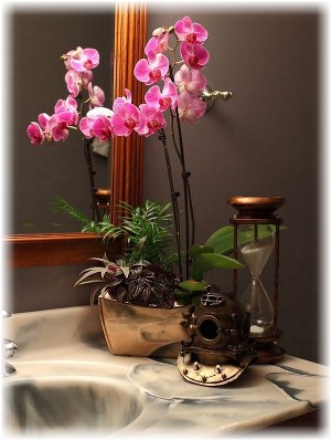 орхидея в интерьере